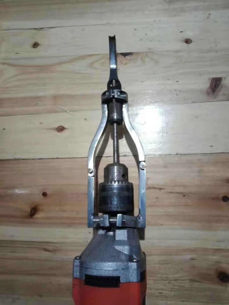 Square Hole Drill Bracket Table Drill Hand Drill Bracket Woodworking Tenoning