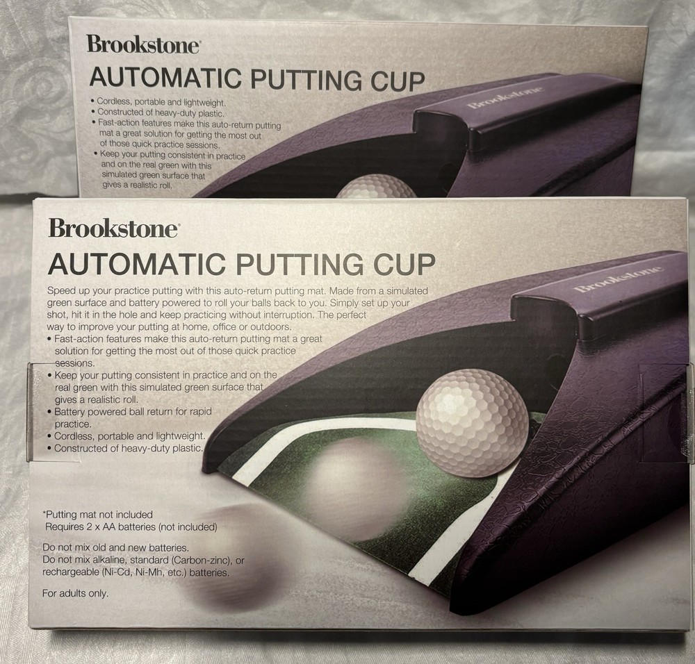 Brookstone Automatic Golf Putting Cup - Automatic Ball Return - Brand New LOT 2