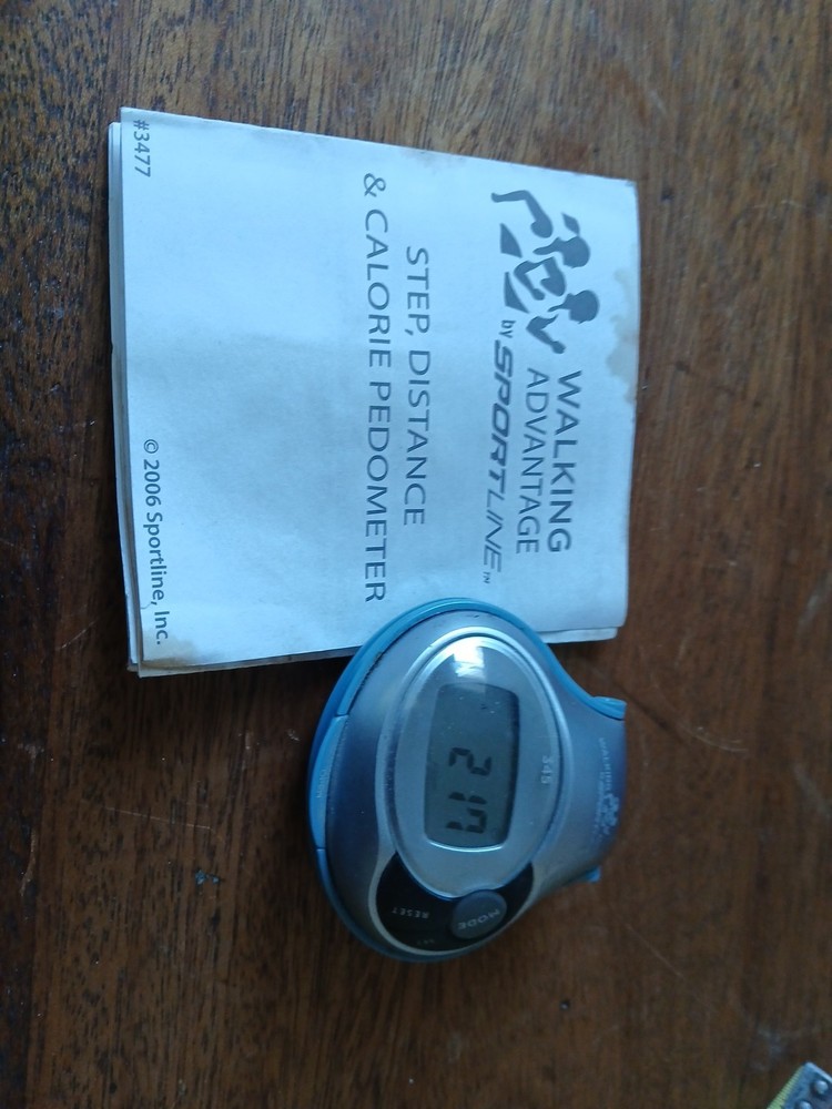 Sportline~Step Distance~Calorie~Pedometer~Model # 3477-Never Used!