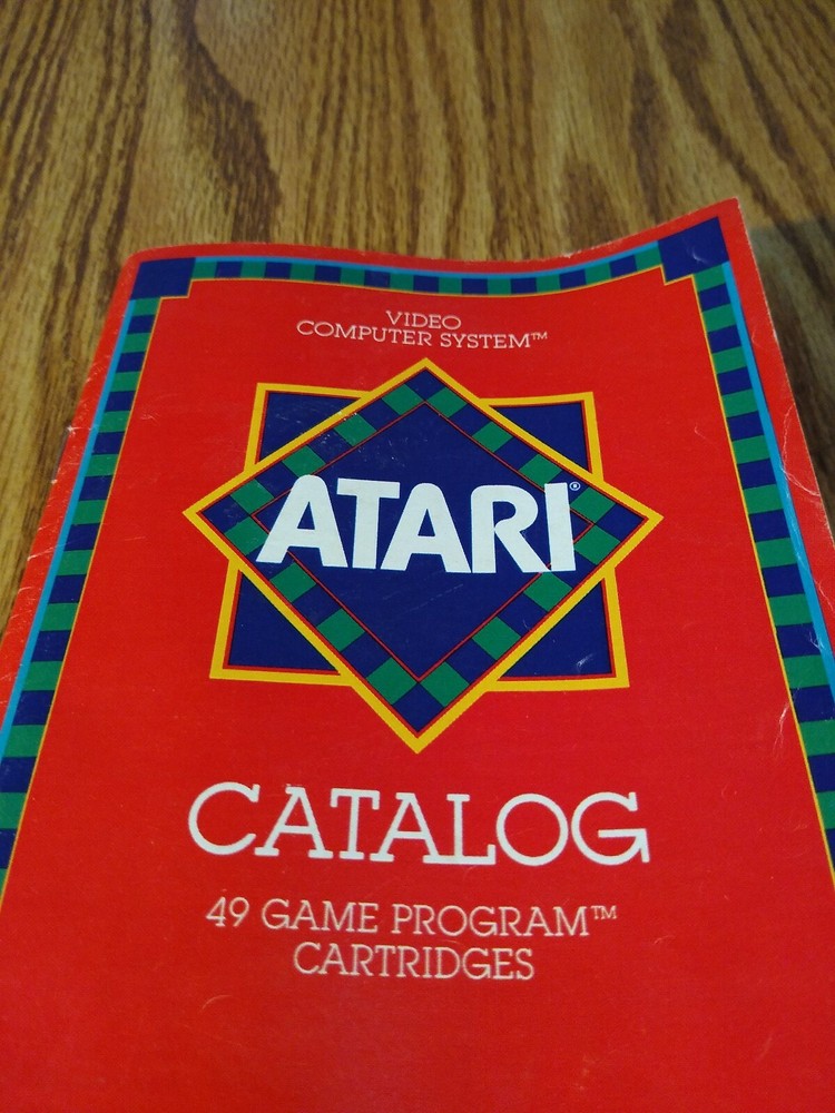 Atari 2600 Video Computer System Catalog 49 Games 1982 Vintage Original