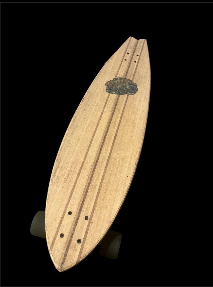 Sector 9 Waimea Longboard Skateboard White Ocean Wave