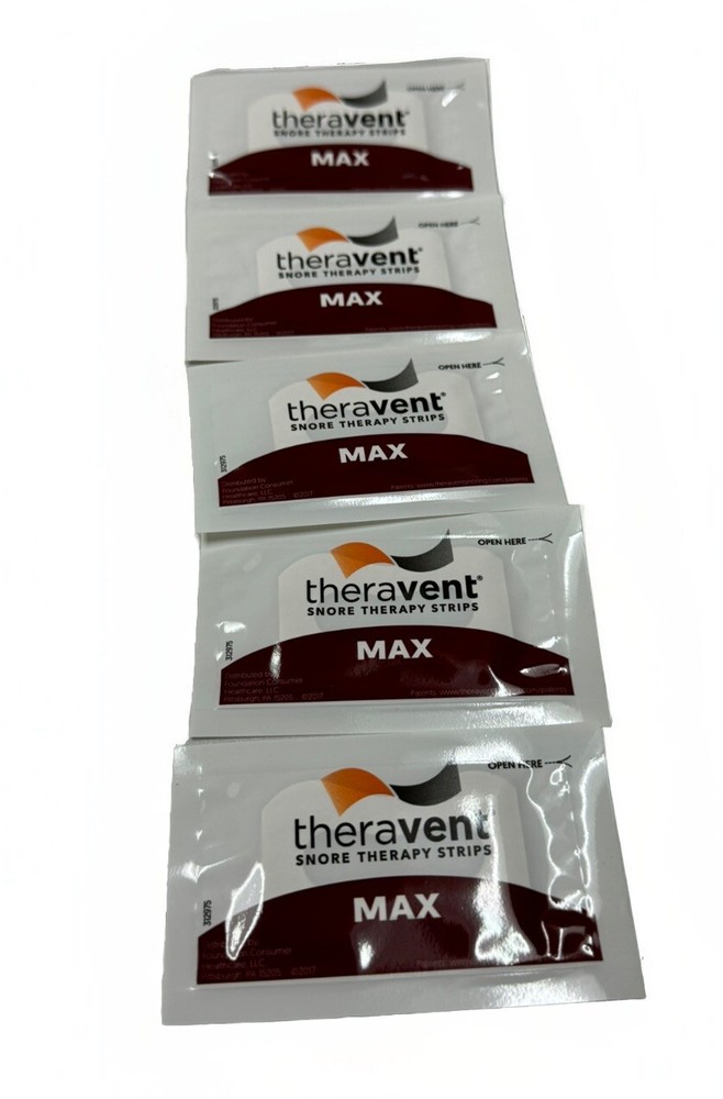 theravent max snore strips 5 count look at ad pics