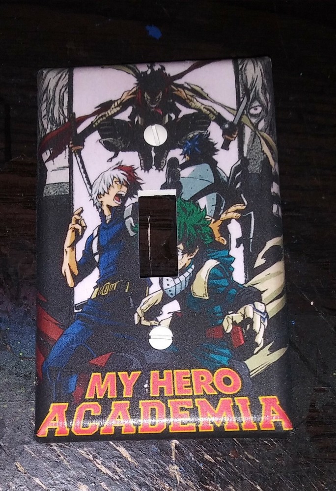 Custom Handmade My Hero Academia Style #3 Single Toggle Light Switch Cover