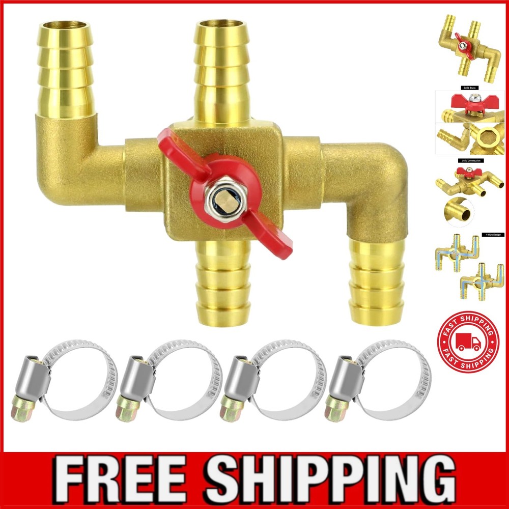 Heater Core Bypass Valve 4-Way Solid Brass Automobile Integrated Manua