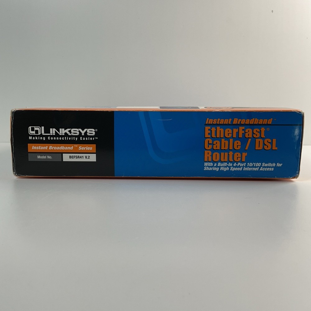 Linksys BEFSR41 4-Port 10/100 Wired Router EtherFast ( BEFSR41 V.2 )
