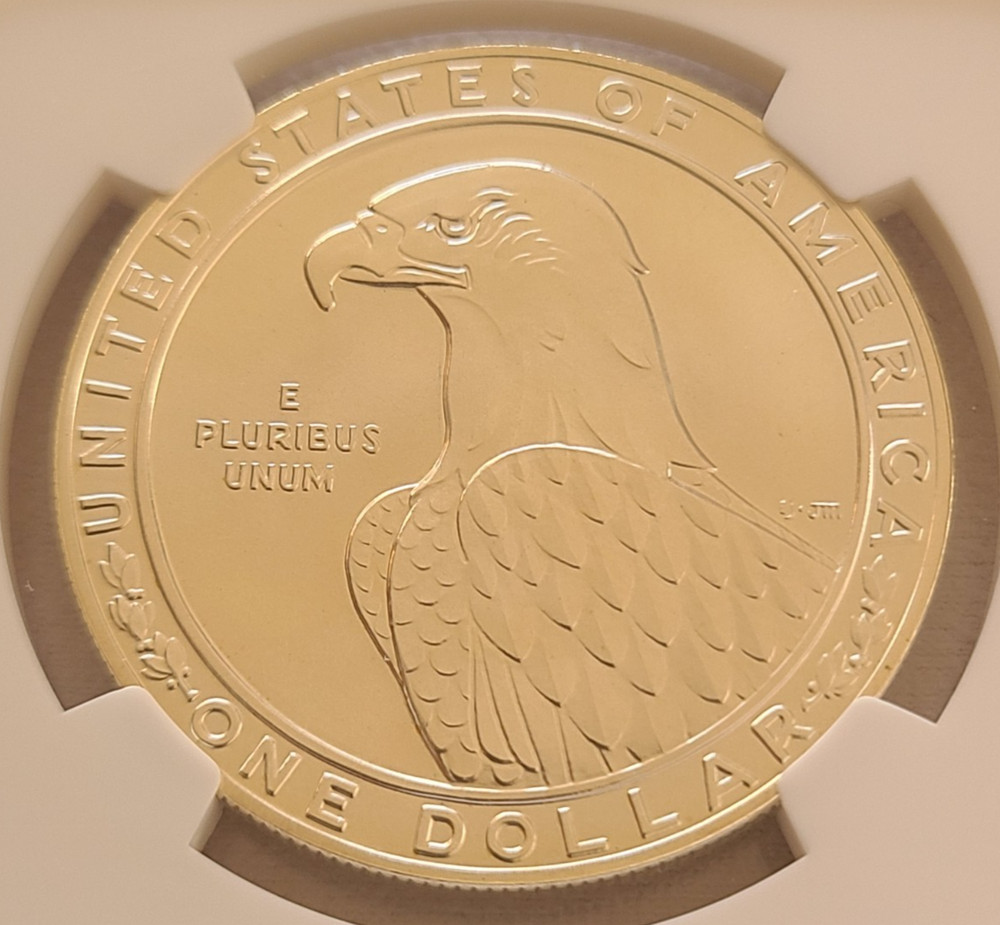 1983 D Olympics commemorative silver dollar NGC MS70