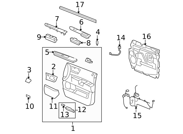 Genuine GM Speaker Cover 15924041