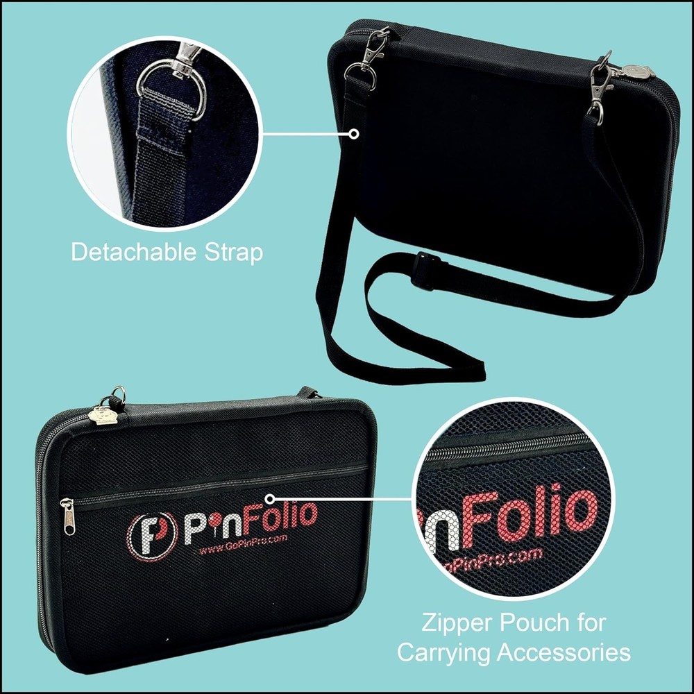 Ultimate Pin Trading Case with Secure Storage for 60 Pins—Travel-Friendly Design
