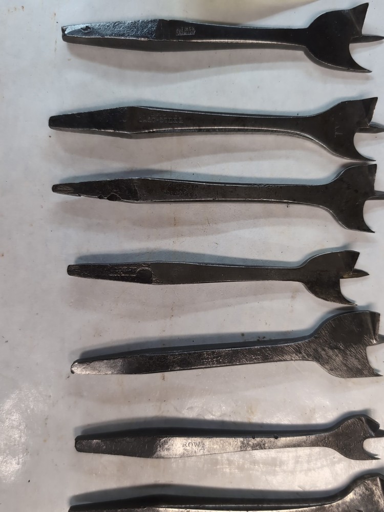 Graduated Center Point Brace Drill Bits Batwing Bat Wing Hand Forged Tool