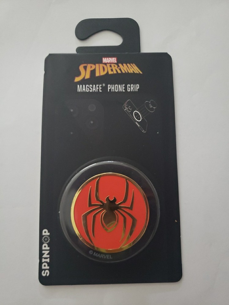 New Marvel Spider-Man Red & Gold Spider Magsafe Spinpop Phone Grip