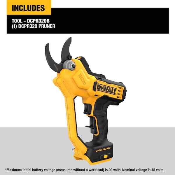 For DCPR320B 20V Cordless Battery Powered Pruner Pruning Shears Garden Tool US