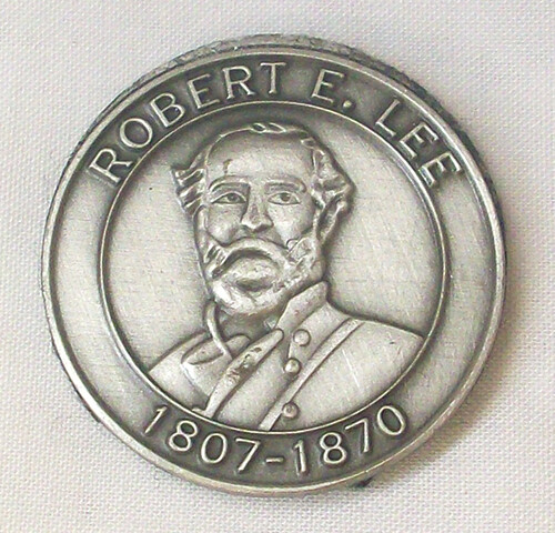 ROBERT E LEE CIVIL WAR PEWTER REFRIGERATOR MAGNET NEW