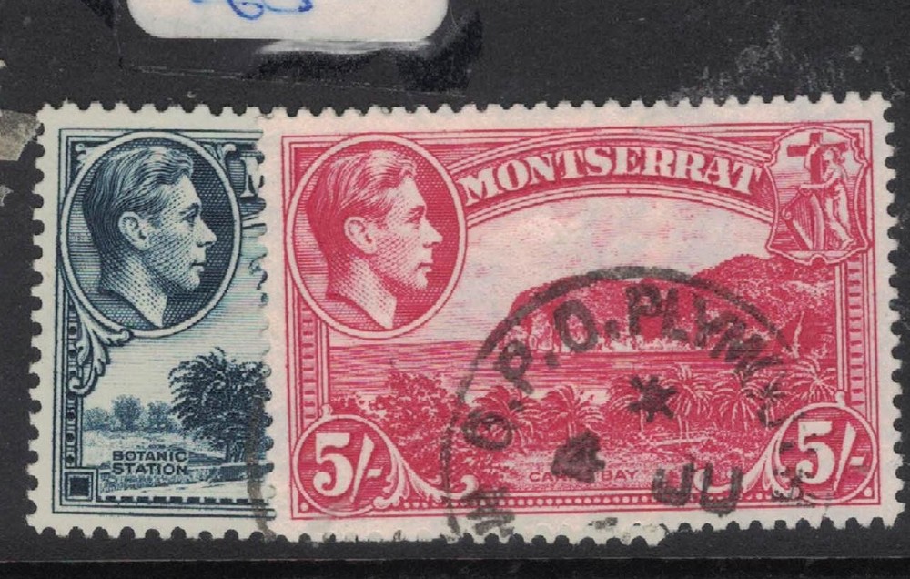 Montserrat SG 109a, 110a VFU (8fti)