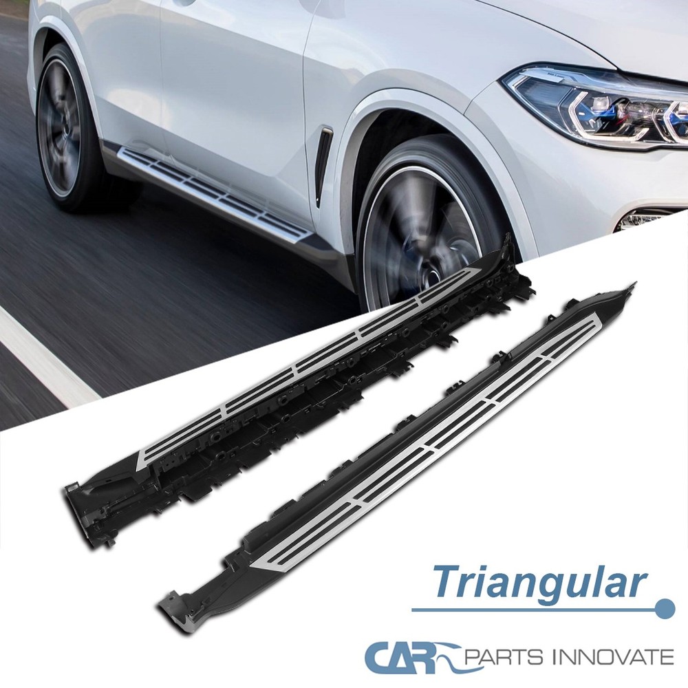 Fits 2019-2023 BMW X5 G05 Side Step Bars Running Boards Aluminum 2PC Pair
