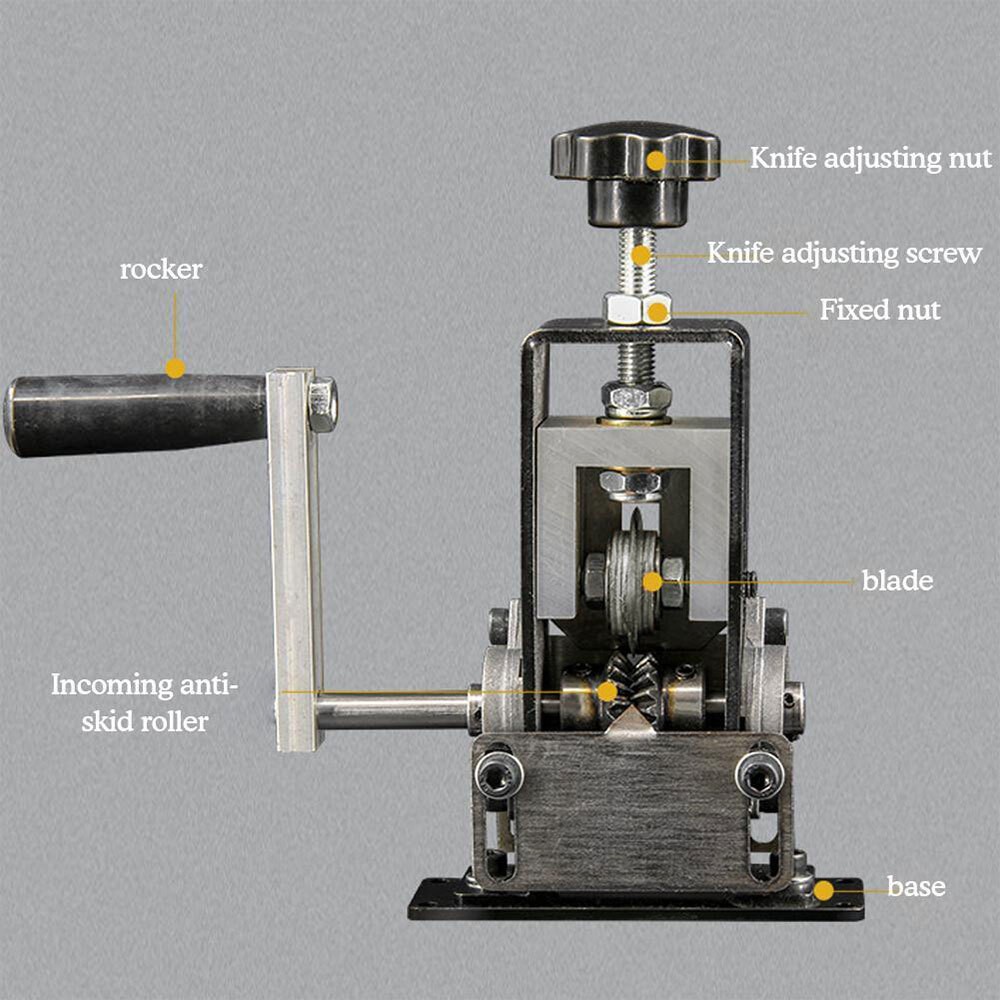 Manual Wire Stripping Machine Cable Stripper Crank Scrap Copper Cutter Recycle #