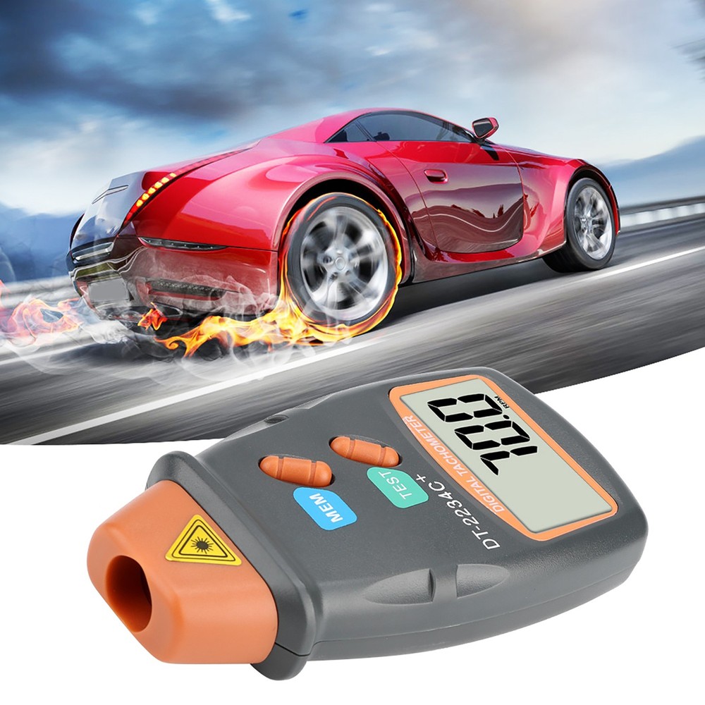 Digital Handheld Tachometer Non Contact RPM Tester Speed Meter Tool WT
