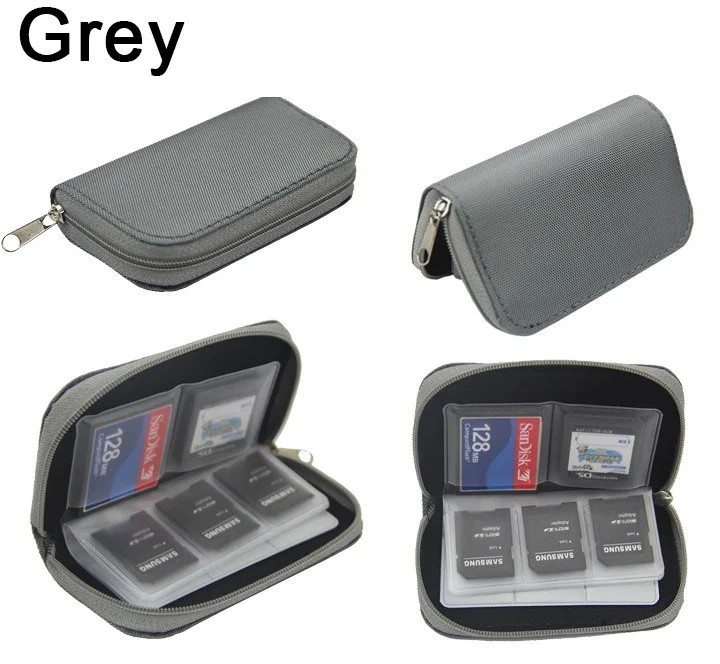 Memory Card Holder Bag 22 Slot SD CF Micro SD SDHC MS Camera Game Case