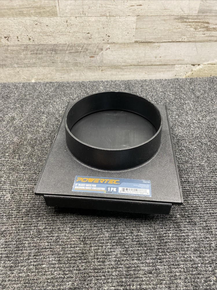 POWERTEC 70279 Dust Collection Blast Gate, 6 Inches ABS Plastic - 1 Pack