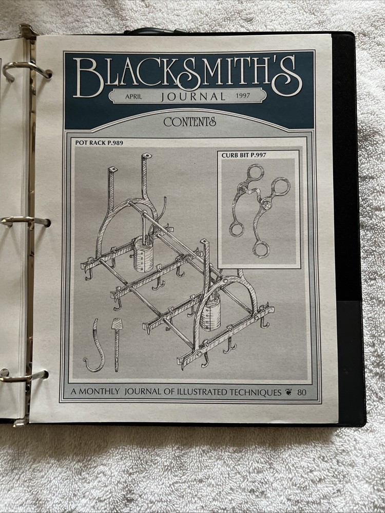 Blacksmith's Journal 1997 Complete Year Illustrated Techniques Set