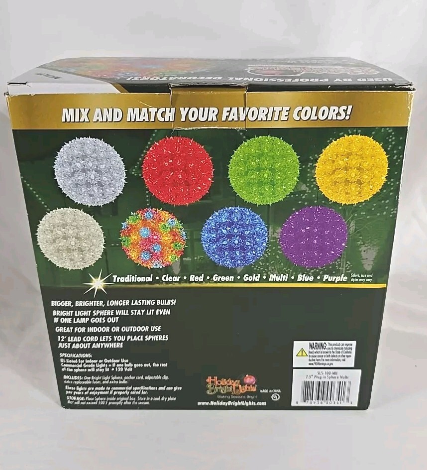 IN BOX - Holiday Bright Lights Contractor Grade - Multi-Colored - Needs NEW Home