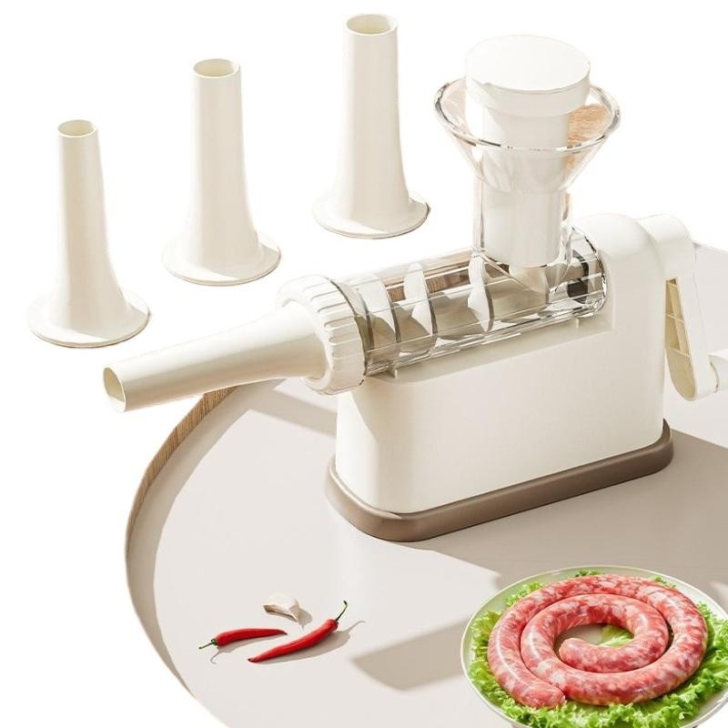 Manual Sausage Stuffer Meat Filling Machine with Tubes Kitchen Maker Tool