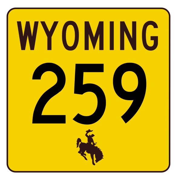 Wyoming Highway 259 Sticker Decal