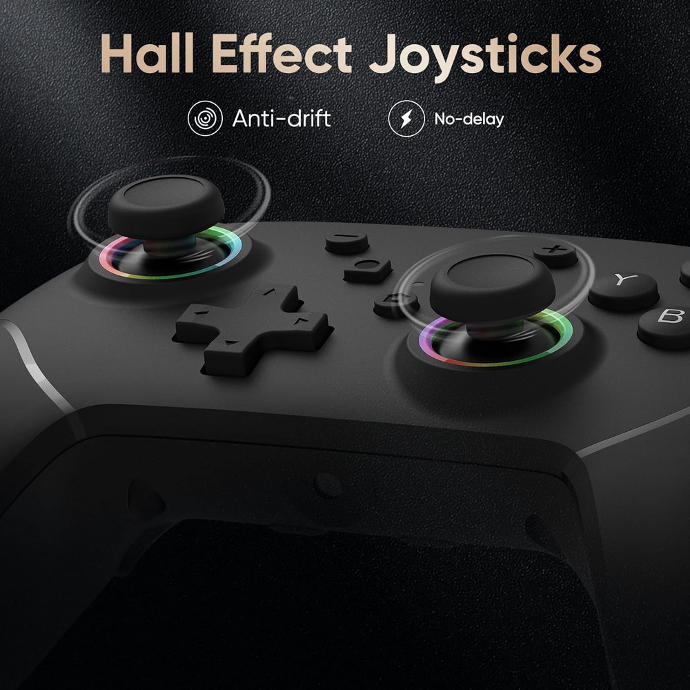Wired Pro Controller for Switch 2, C Button, 9-Axis, Hall Effect Joysticks Gamep