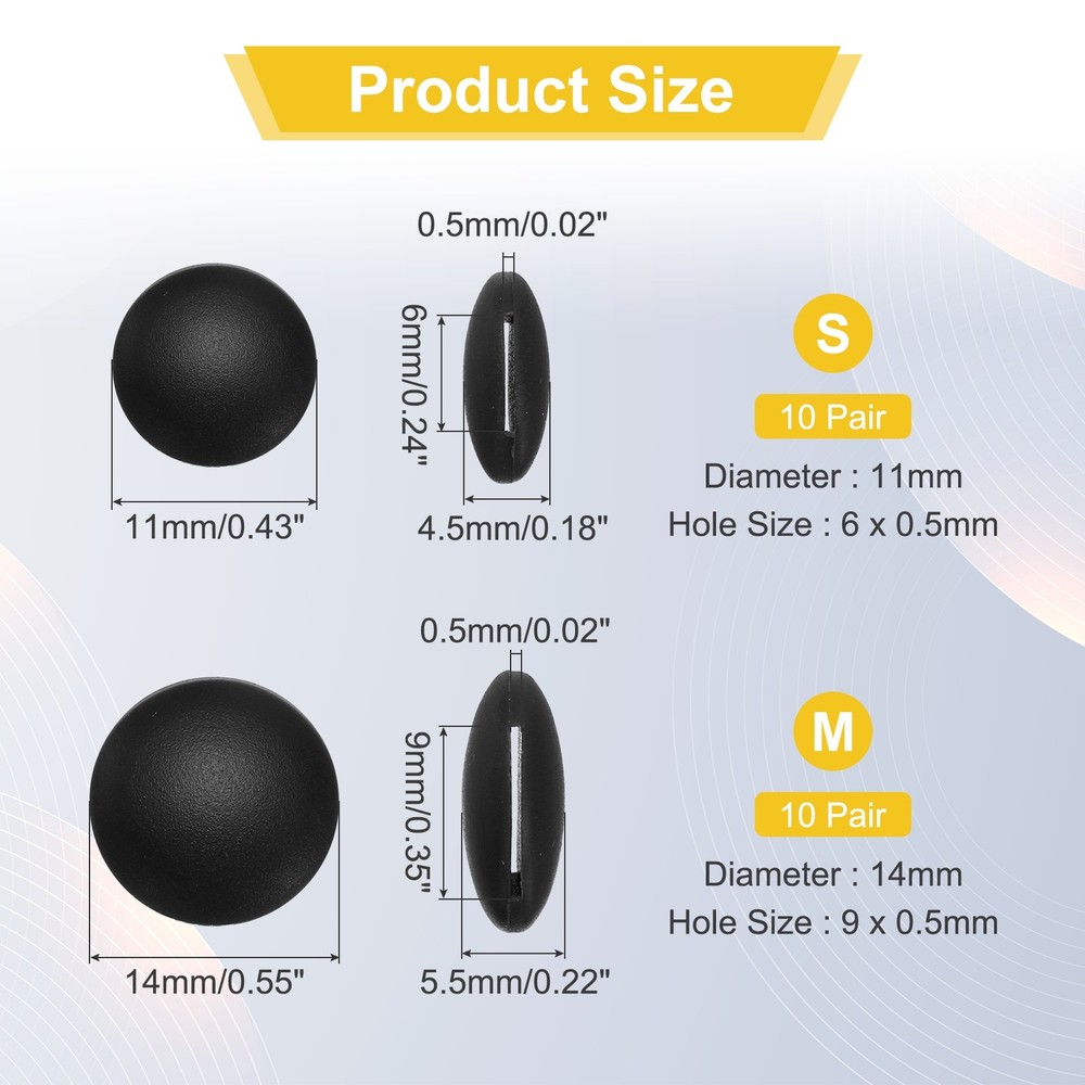 20Pair Silicone Eyeglasses Retainer for Eyeglasses, Black