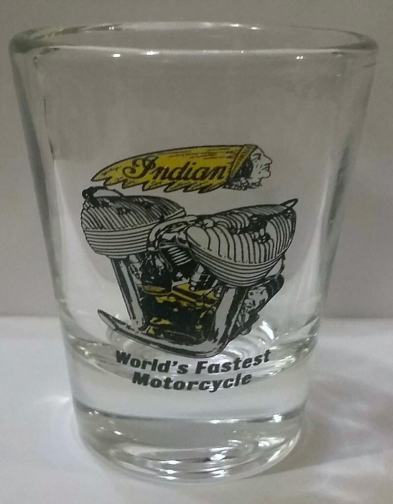 Indian Motorcycle Engine 1½ Shot Glass