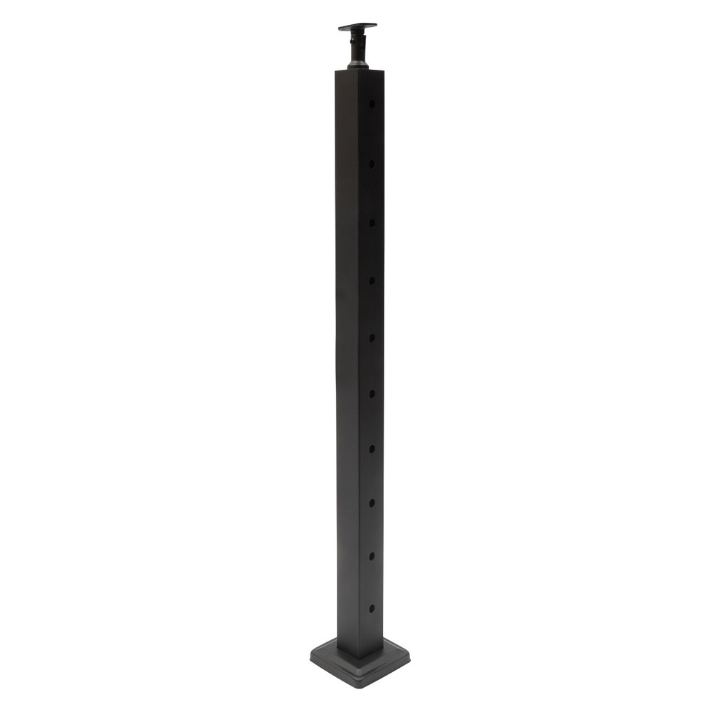 4 Pack Level drilled Cable Railing Post 36"x2"x2" Adjustable Top