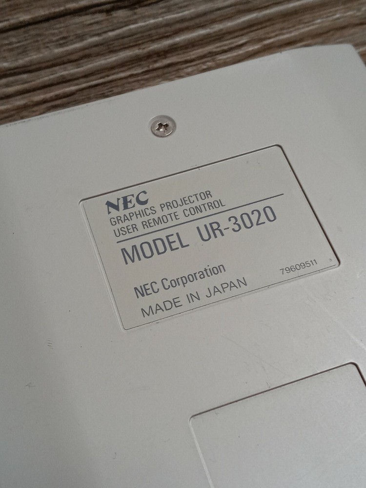 NEC UR-3020 LCD Graphics Projector Remote Control GP-3000 Genuine OEM