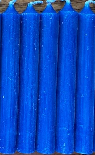 5 Blue Chime (Mini Taper) Ritual Spell Candles!