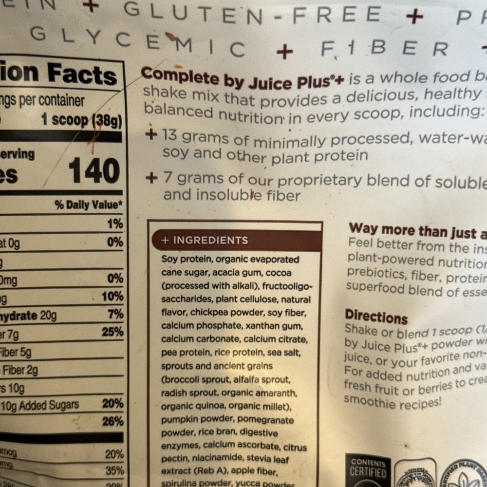 Complete by JuicePlus+ Serve Dutch Chocolate Serving -