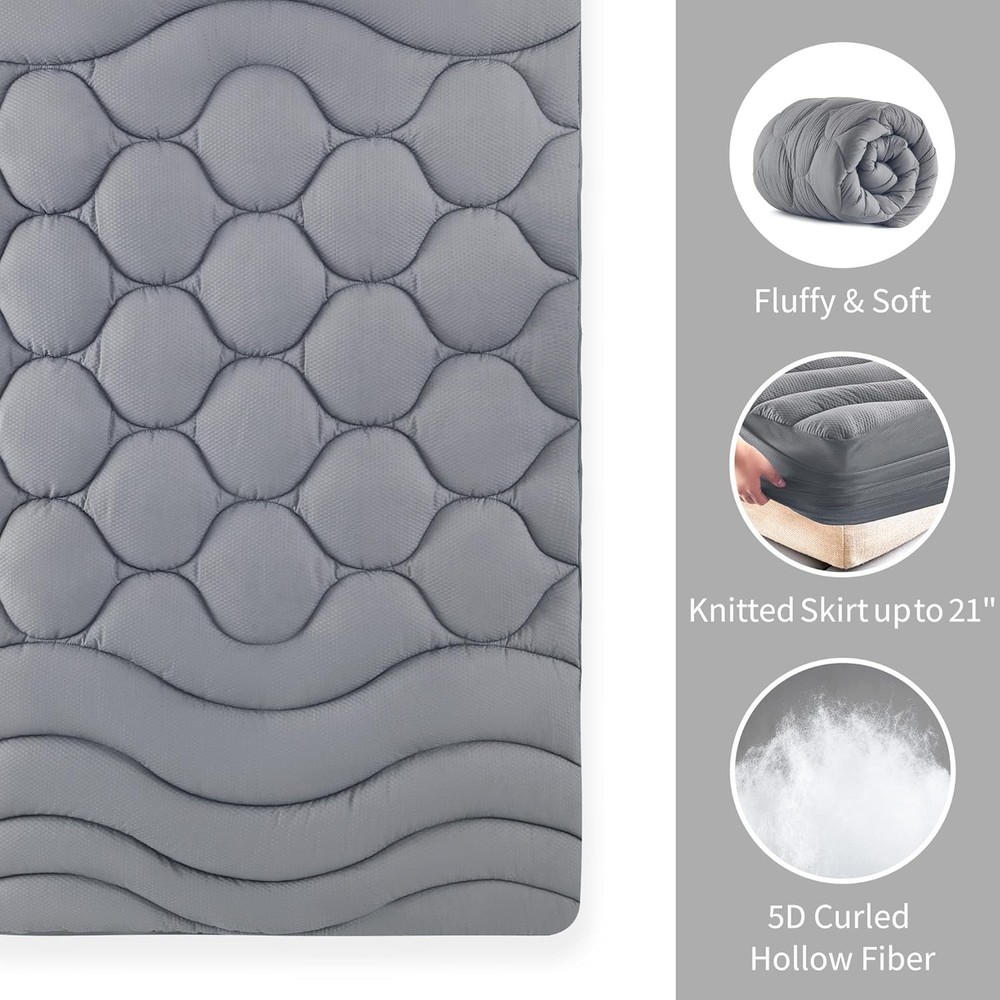 Revitalize Your Sleep: Twin Mattress Protector with 3-Zone Support & Deep Pocket
