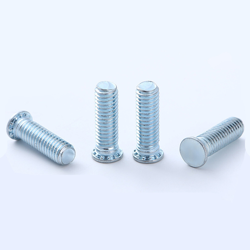 Galvanized Steel Flat Head Pressure Riveting Self Clinching Threaded Studs Bolts