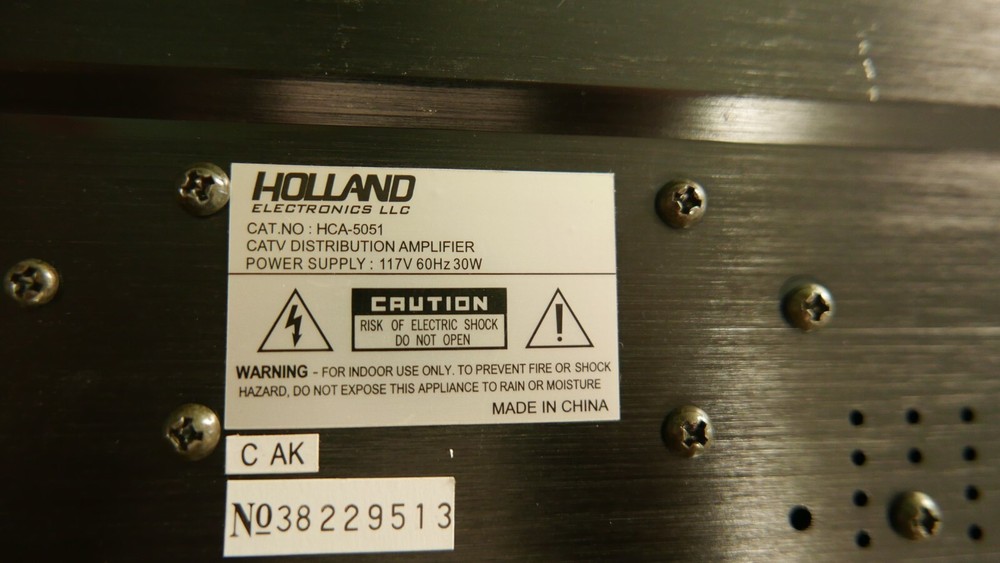 Holland HCA-5051 CATV Distribution Amplifier + HPM55 Modulator untested