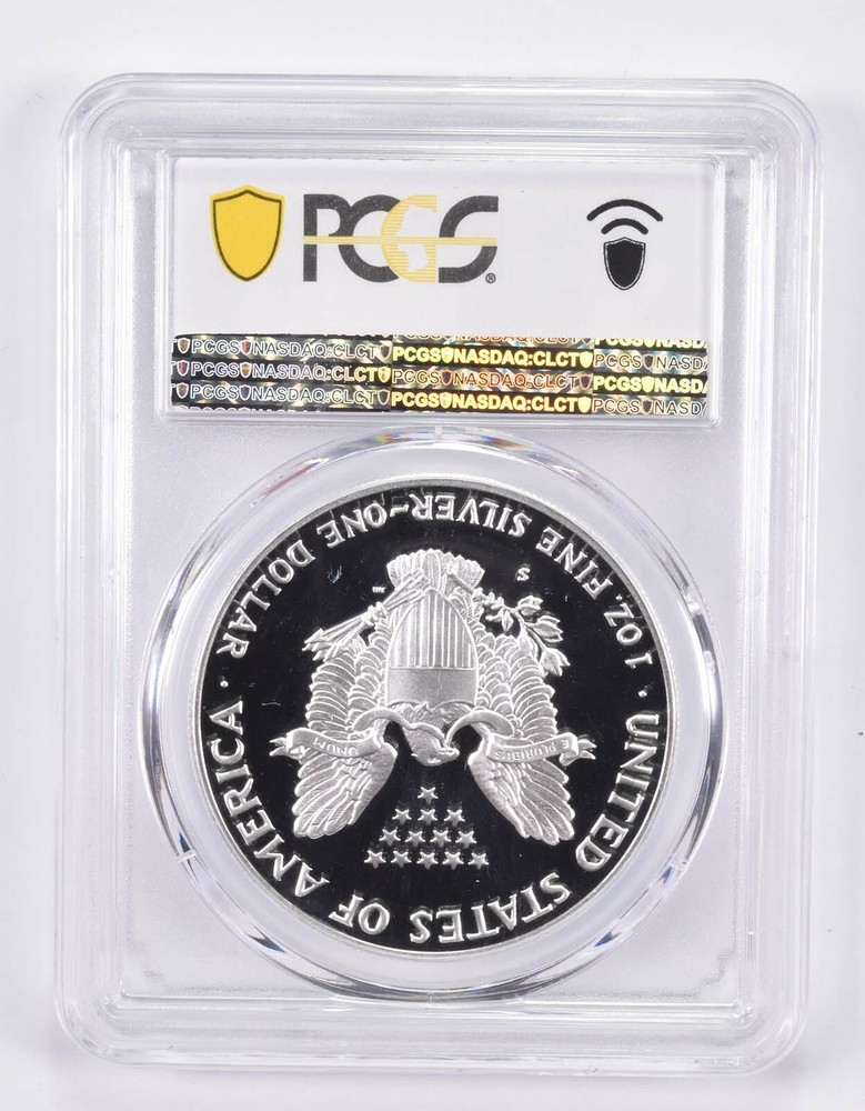 1992-S PR70 DCAM American Silver Eagle PCGS Blue Label