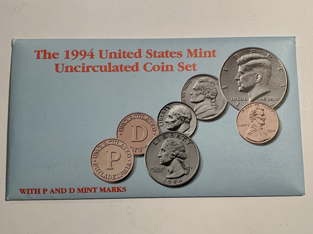1994 US Mint UNC Set 12 Piece Clad Philadelphia & Denver OMP