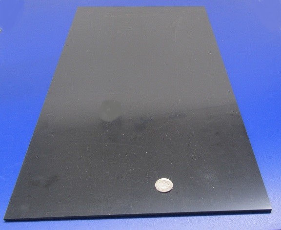 ABS Sheet  Smooth on Both Sides, Black, .125" (1/8") x 12" x 24"