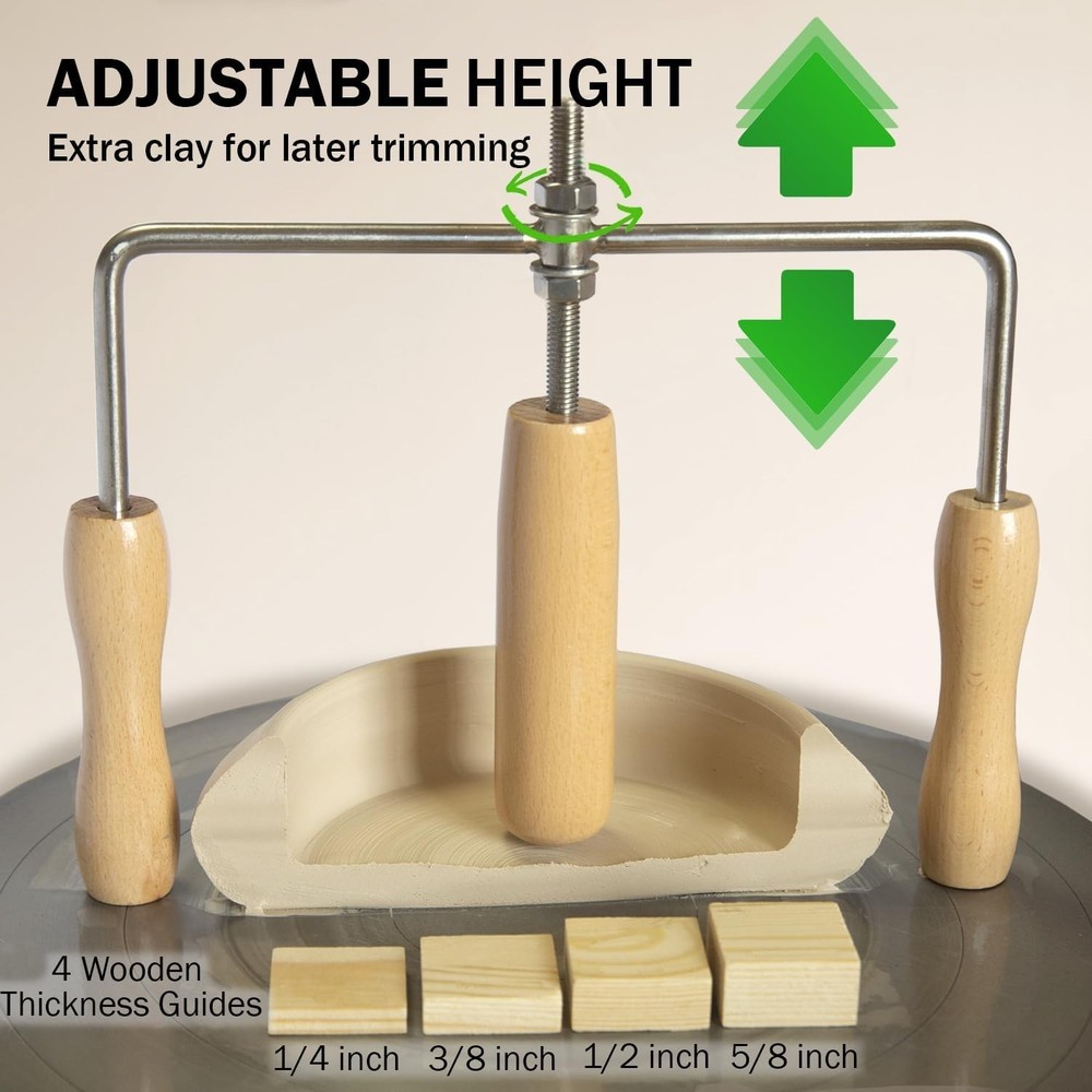 Pot Cup Mouth Opener Ceramic Pot Cup Opening Tool with Adjustable Bottom Thic...