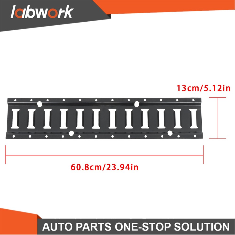 Labwork 6 Pack 2' E Track Tie Down Rail Kit Steel Rail Enclosed Cargo Trailer