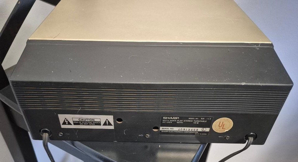 Vintage Sharp Automatic Turntable Front Loading Plays Both Sides RP-117