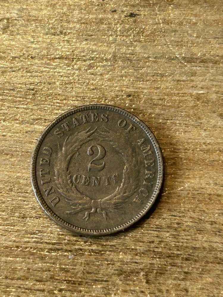 1866 Two Cent Piece XF