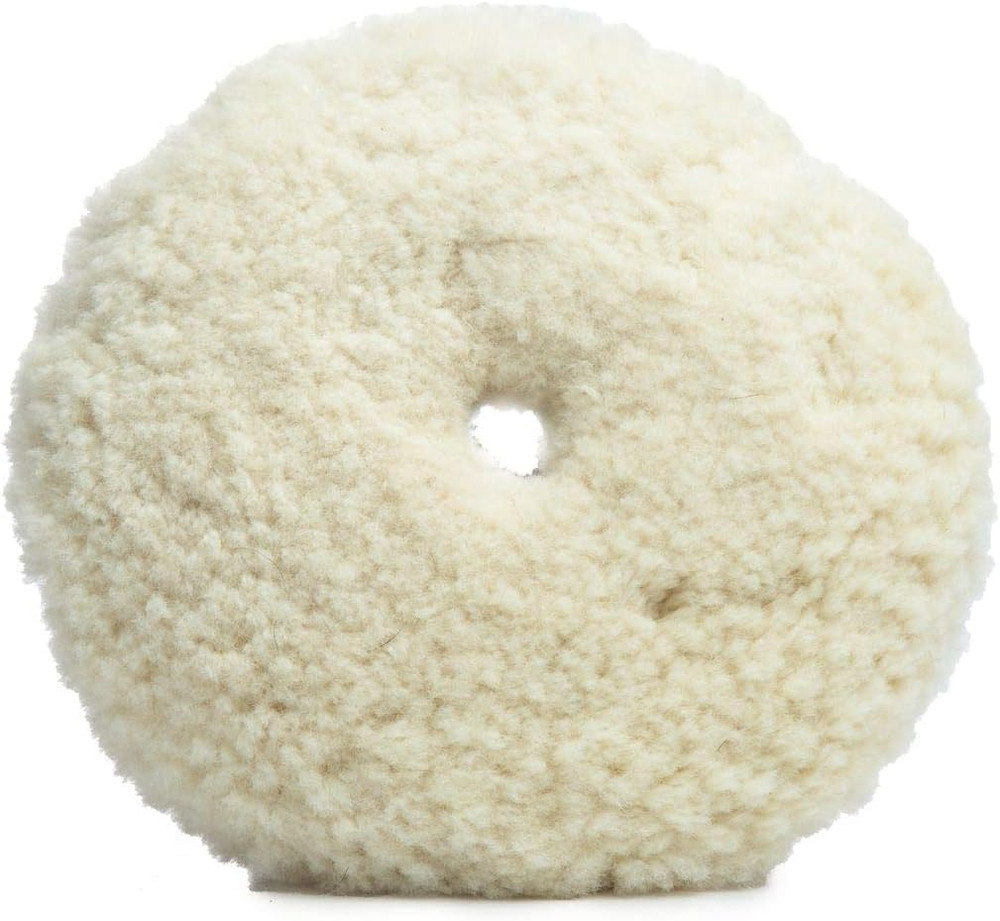 Standard Duty Wool Buffing Pad – 7.5” Premium Curved Edge, 1-Pack – Fits 7” Back