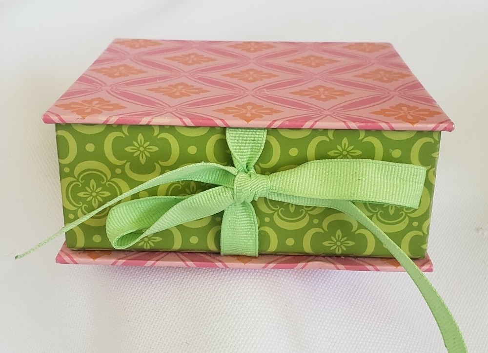 Set of 5 Small Decorative Cardboard Gift Boxes w/Lids, Various Sizes