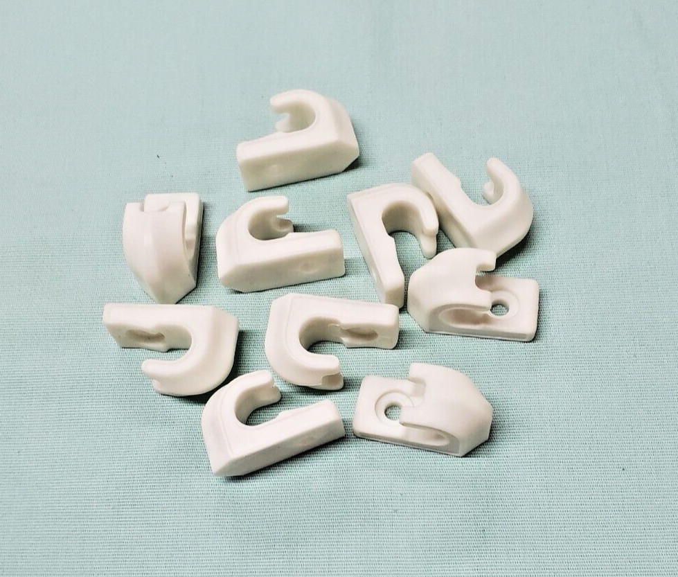 Wire shelf mounting clips, 10 each