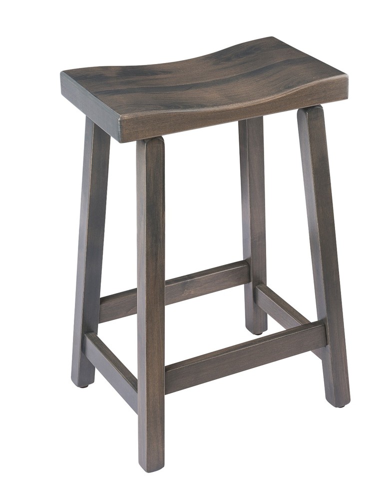 Urban Maple Wood Stool in Counter and Bar Height - Multiple Stain Options