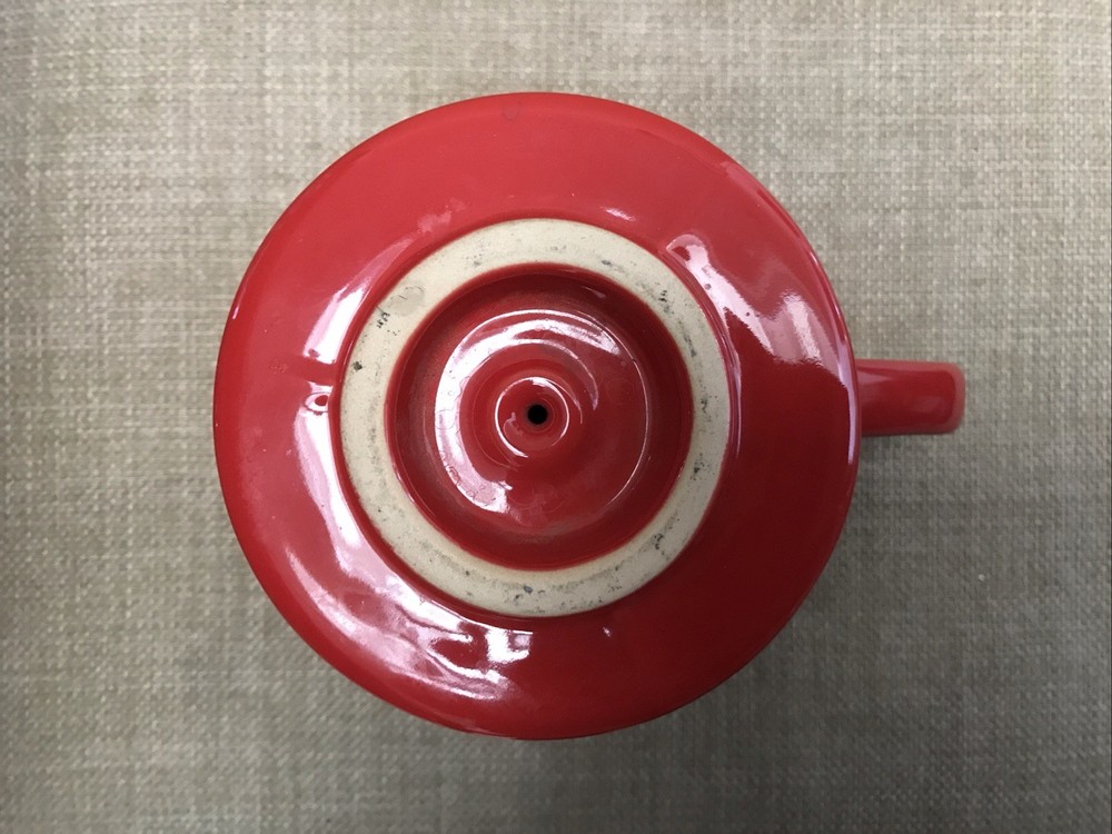 Red Pottery Pour Over Coffeee Maker Large
