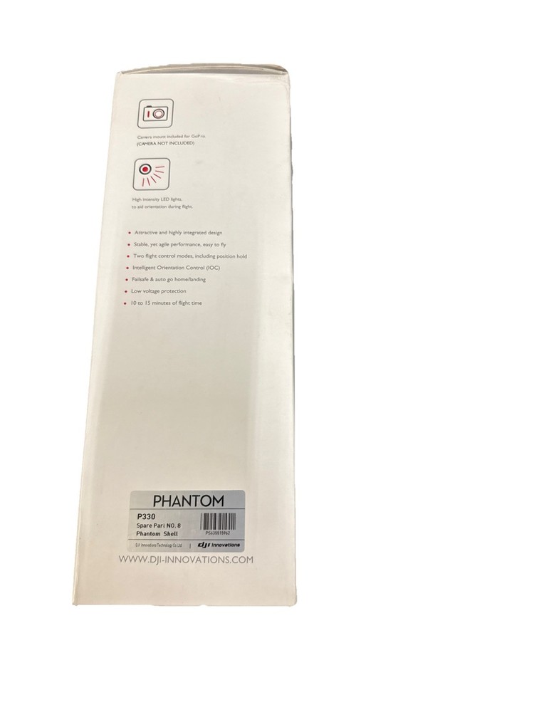 DJI-PHSHL DJI PHANTOM REPLACEMENT UPPER/LOWER BODY SHELL Part No 8