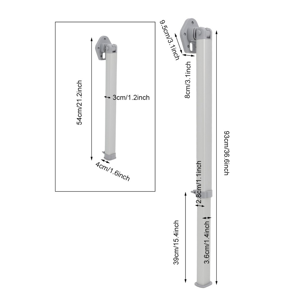 Table Leg Height Adjustable Table Leg Height Adjustable & Foldable Table Support